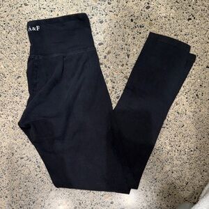 abercrombie kids Black Leggings with A&F Logo